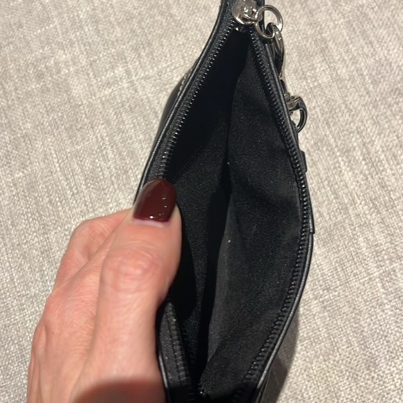 Black leather coach clutch. - Picture 4 of 4